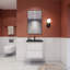 Meuble-lavabo simple l 23,62 po x P 20 po x H 25 po Vickye-1258159103