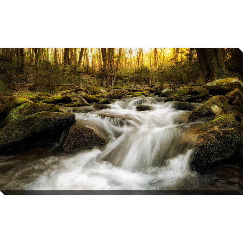 «Roaring Fourche», reproduction de photo, H 18 po x l 30 po x P 1 po, Toile tendue