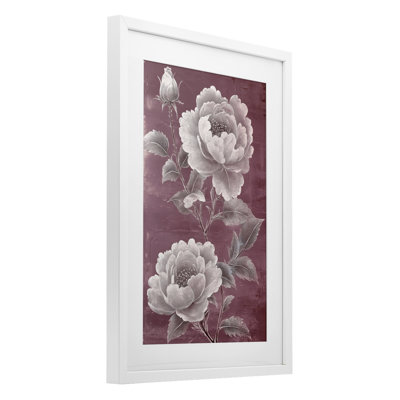 «Chambermaid Rose Blossoms», reproduction encadrée sous verre, conception par Annabelle Hall