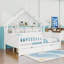Lit plateforme double en bois avec 2 tiroirs et tablettes-1731097925
