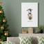 «Farm Christmas Cow», reproduction sur toile tendue-2081557040