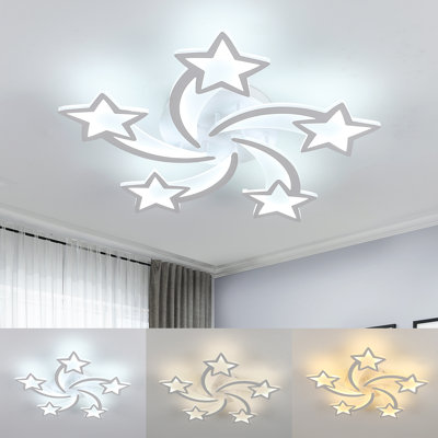 Acrylic LED 61CM 5-Star Firework Design Ceiling Light 
