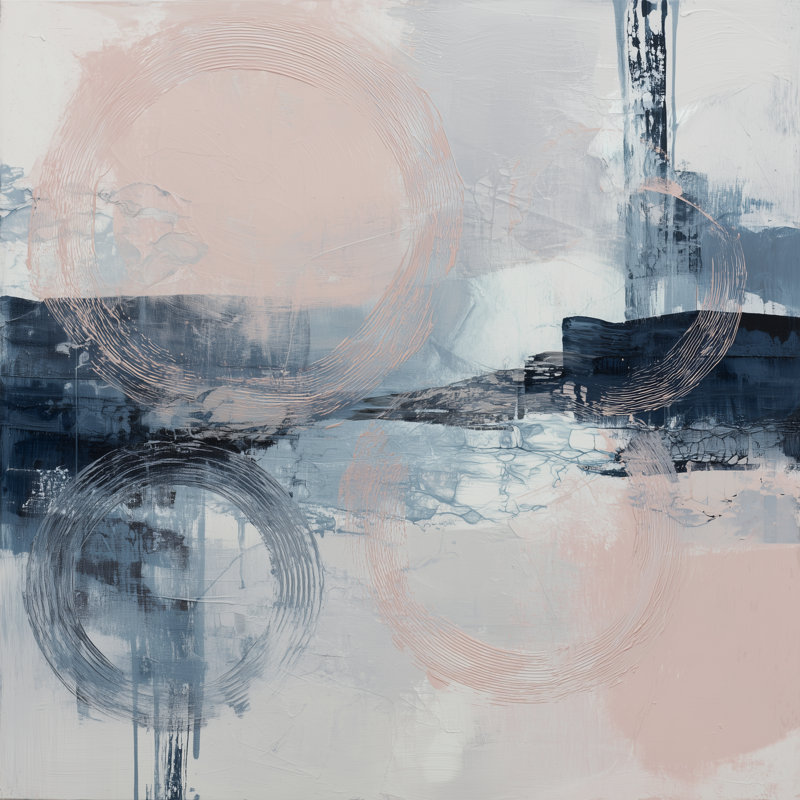 Echoes in Motion, 26" H x 26" W