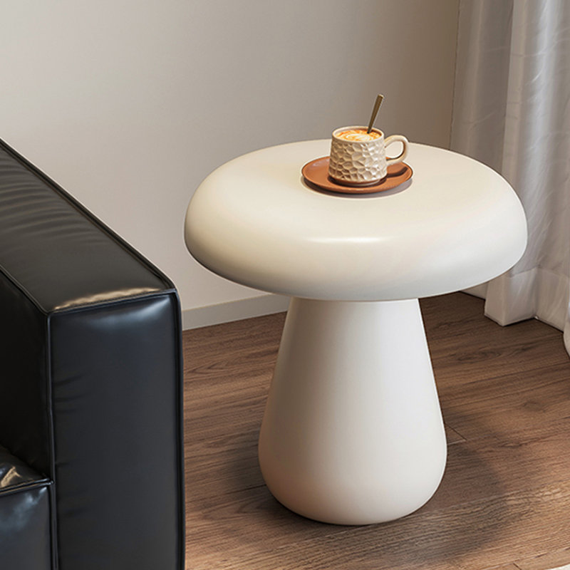 Table de bout en bois manufacturé moderne, Blanc, Blanc