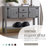 Routenberg Wood Storage Console Table with  2 Drawers and Cabinets and Bottom Shelf-643847492