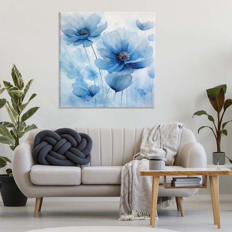  «Mystical Blue Poppies» par Irena Orlov, H 36 po x l 36 po