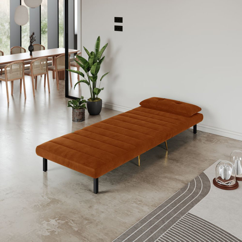 Taysia 1 Seater Sofa Bed, Orange