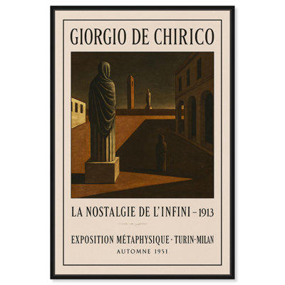 «Nostalgia of the Infinite», affiche d'art rétro sur toile par Art Remedy
