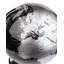 Exerz World Globe With A Metal Base, Metallic Black Earth Globe Geographic English Modern Map Desktop Decoration-124457005