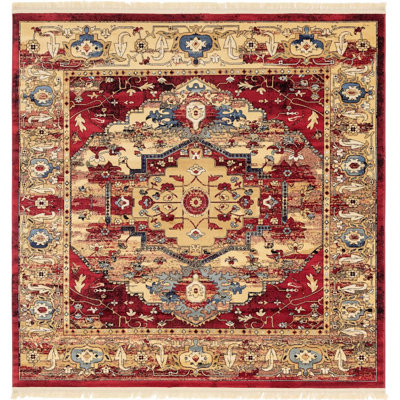 Tapis oriental rouge Angeliya