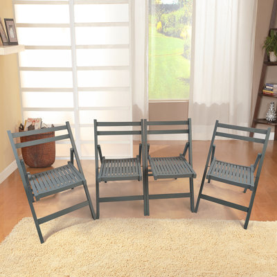 Chaise de patio pliante en peuplier