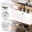 Meuble-lavabo simple de 76 cm avec lavabo rectangulaire en céramique