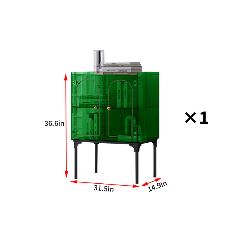 Armoire d'appoint luxueuse de style italien, Vert