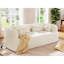 Canapé 86 po en osier de 86 po, canapé rembourré avec coussins, canapé nuage incurvé sans assemblage avec mousse haute densité, canapé 3 places de luxe moderne et compressé pour salon et appartement-169662169