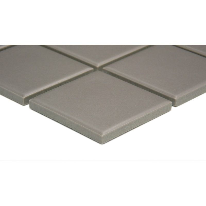 Catch 12 x 12 Ceramic Mosaic Sheet, Taupe