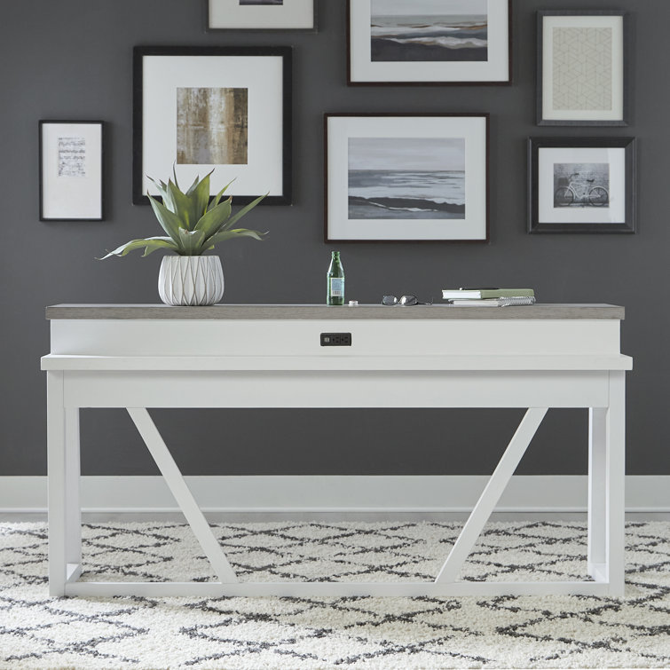 Guillen Console Bar Table w/ Charging Station