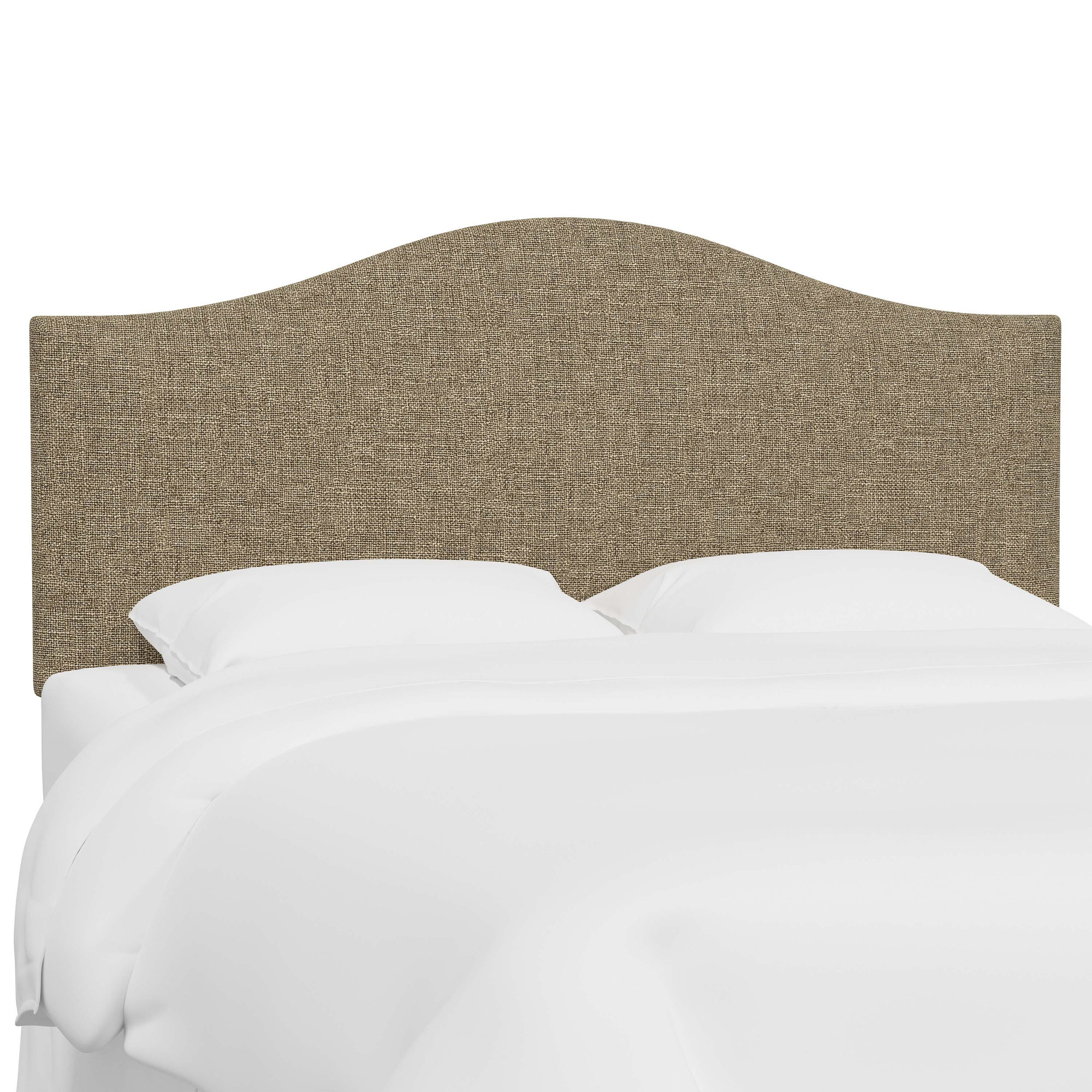 Hermosa Upholstered Panel Headboard, Zuma Natural Textured Linen, Full