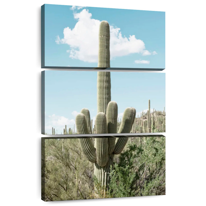 Green Cactus, 32" H x 20" W