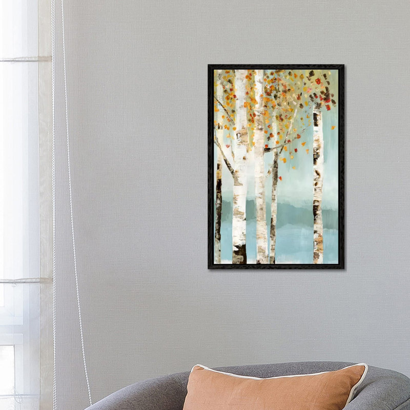 Lookout I by Allison Pearce - Painting on Canvas, 66.04 cm H x 45.72 cm W, Black Framed Canvas