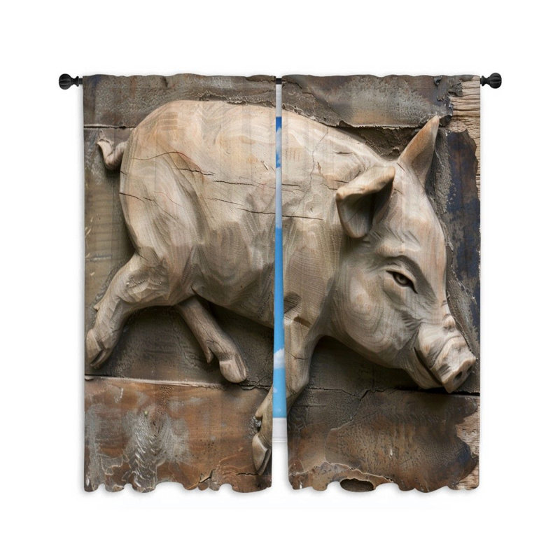 Paire de rideaux obscurcissant en polyester Narcissus, L 20 po x L 84 po