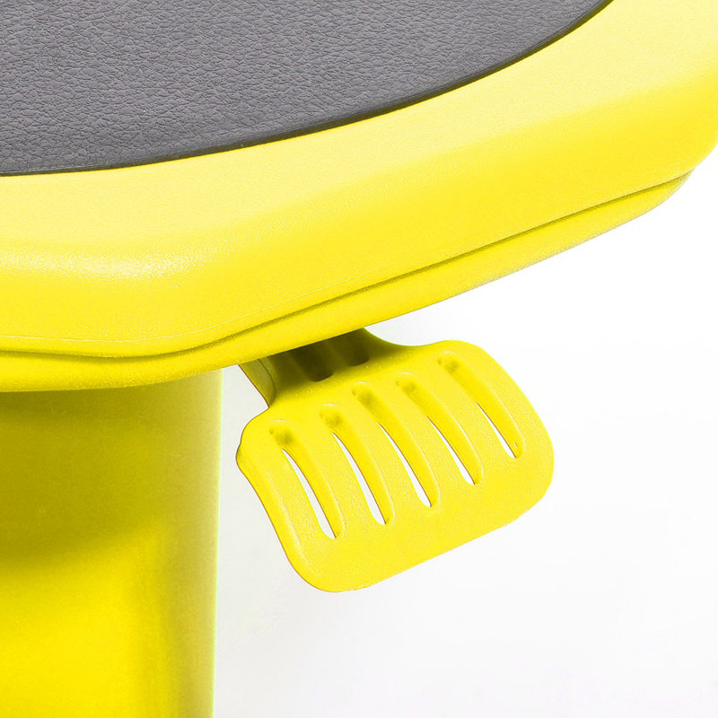 Adjustable Height Active Stool with, Yellow