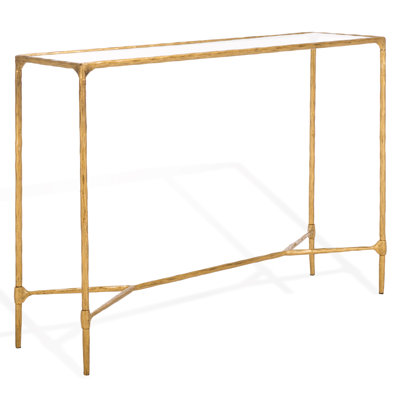 Sewall Metal And Glass Console Table