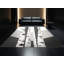 Tapis moelleux doux à rayures scandinaves en bouleau Calvin-816683536