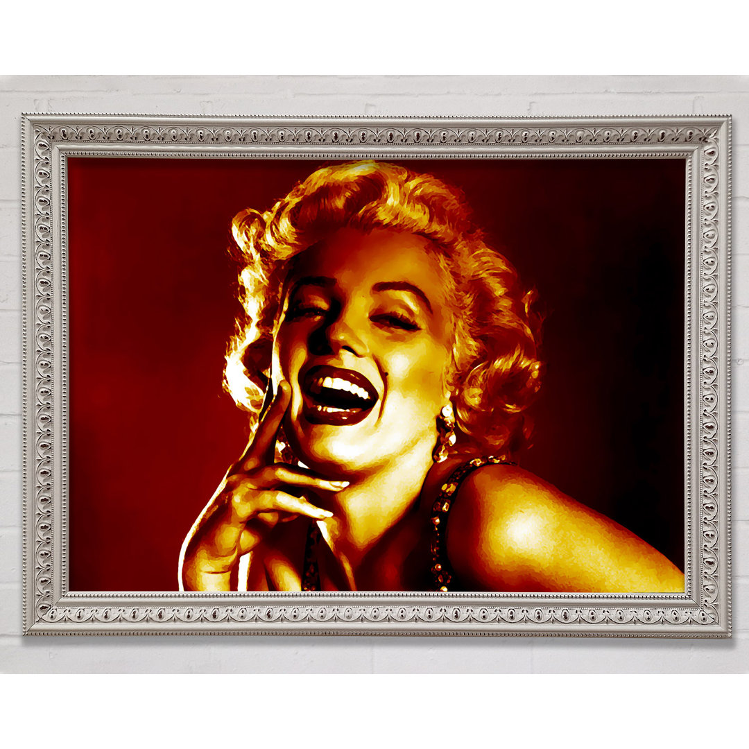 Marilyn Monroe Gold - Einzelner Bilderrahmen Kunstdrucke