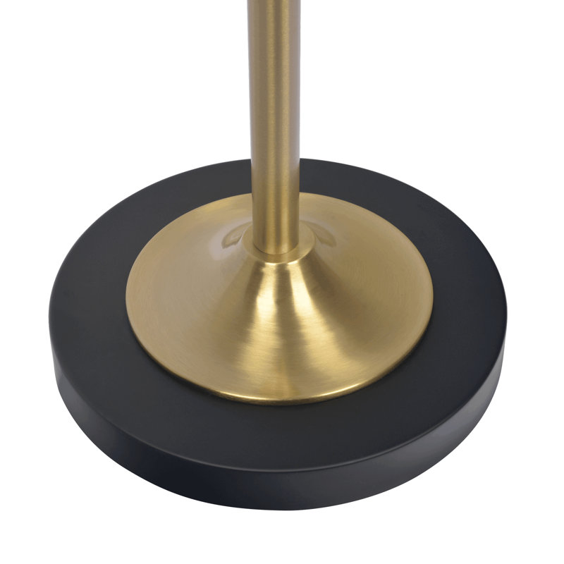 Axis Brassed Gold Floor Lamp With 4-Way Switch Double Spots With Metal Base