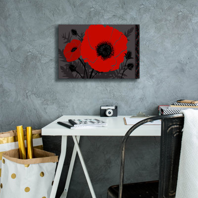 'Beauts Rouges 3' by Art Licensing Studio Canvas Wall Art