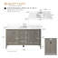Meuble-lavabo simple 60 po avec plateau en marbre d'ingénierie 60 po-105275186-105275189