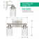 Éclairage pour salle de bain à 2 lumières
