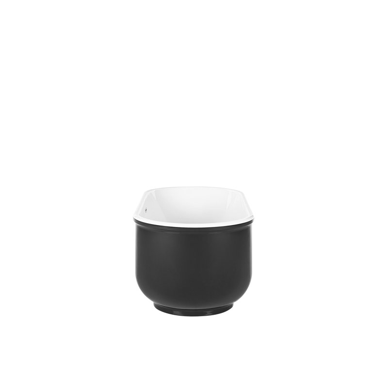 Jebediah 1700mm x 800mm Soaking Acrylic Bathtub, Black