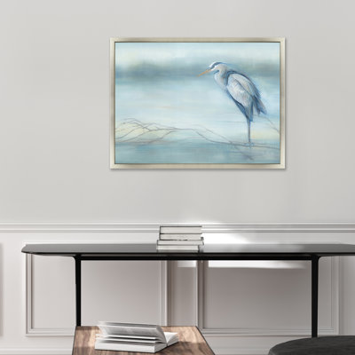 «Great Blue Heron III» par D'Alessandro Leon - peinture sur toile