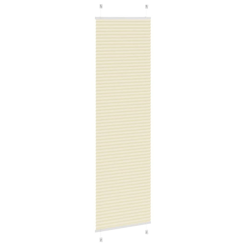 Room Darkening Pleated shade, Cream, 60cmW x 200cmL