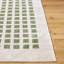 Green Modern Shaggy Washable Rug, Chequered Anti - Slip Rug For Living Room, Dining Room, Bedroom, Kitchen-2014402574