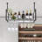 Mayron 9 Bottle Hanging Wine Bottle & Glass Rack-1927726312
