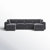 6 - Piece Corduroy Sectional