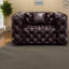 Fauteuil modulaire à compression en similicuir 48,4 pouces pour la maison