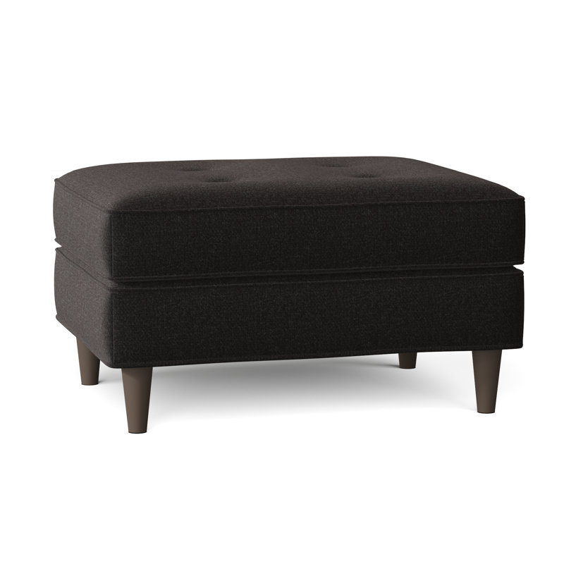 Repose-pieds standard capitonné 32 "Aabas, Chenille Vibe Nocturnal