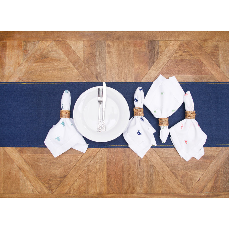 Ensemble de 6 serviettes Green Palms