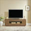 Meuble télé 59 po avec meuble télé moderne avec rangement ouvert, armoires et tiroirs, console de télévision incurvée pour salon et bureau-1607654842