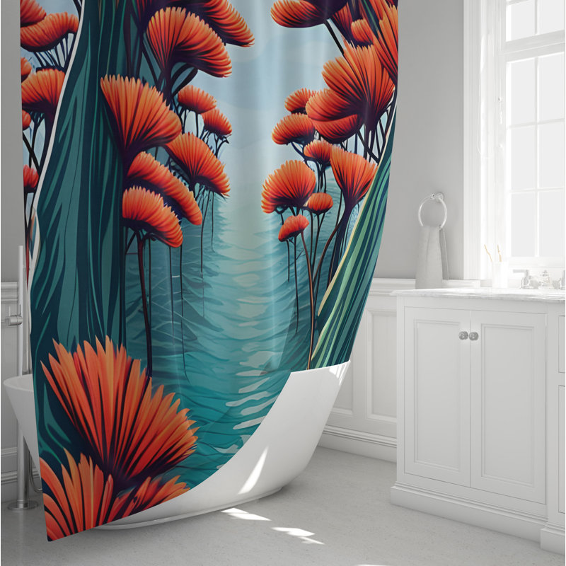 Rideau de douche Cushena, H 72 po x l 70 po
