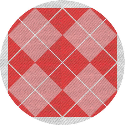 Tapis rouge / gris clair Power Loom