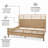 Caretta - Solid Wood Bed - King - Sandstone Finish-94665749