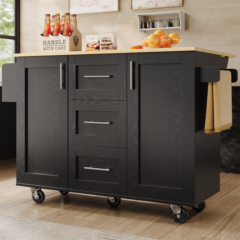 Kitchen Island, Black