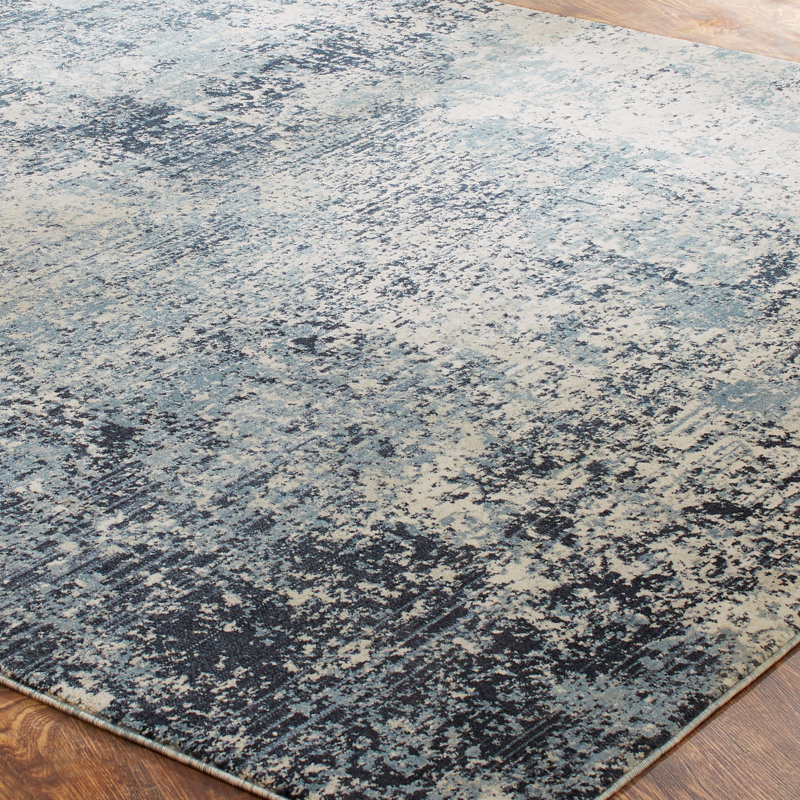 Mayer Area Rug in Ivory/Gray, Runner 2'6" x 10'