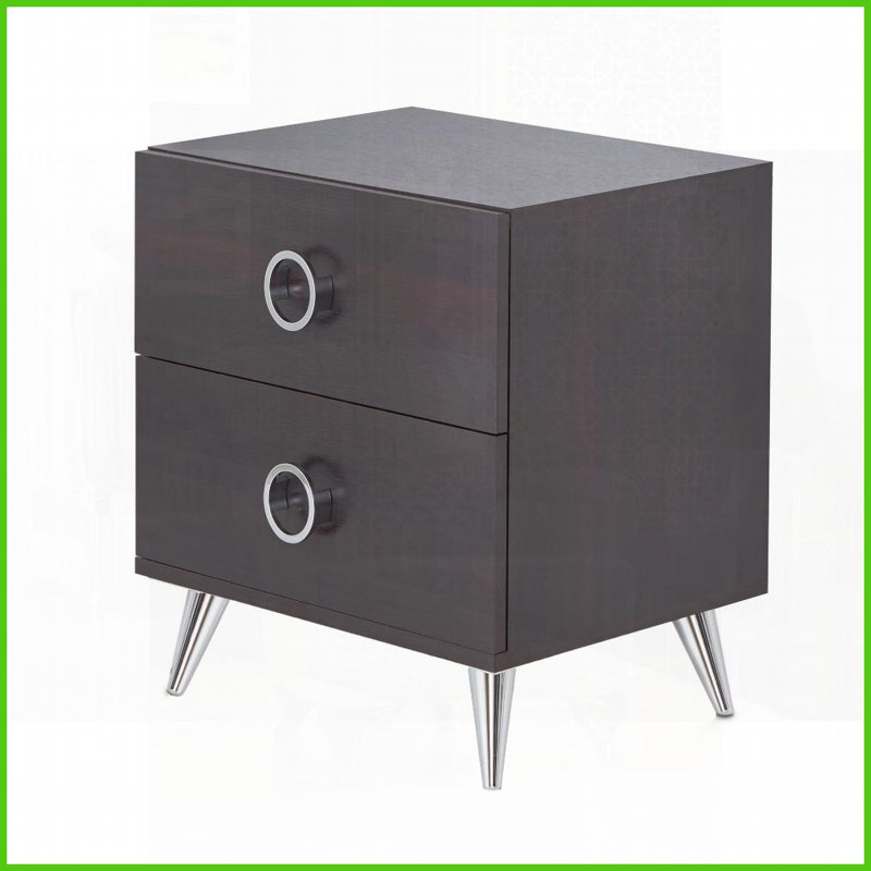 Table basse compacte à 2 tiroirs espresso compacte pour petits appartements et amp; Coins confortables