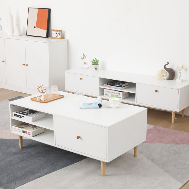 Table basse 2 tiroirs