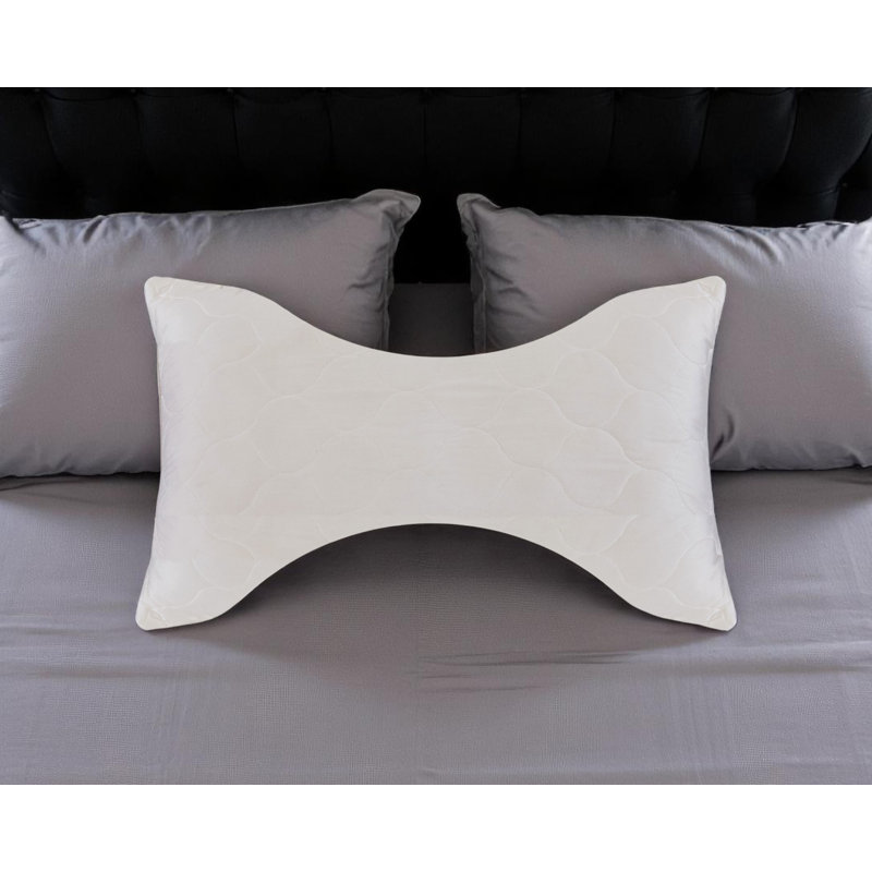 Oreiller hypoallergénique ergonomique en coton de taille standard